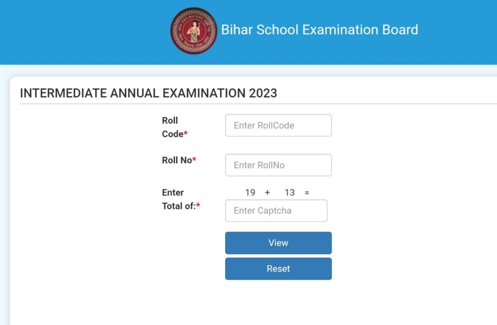 Bihar Inter Result 2023 Link 