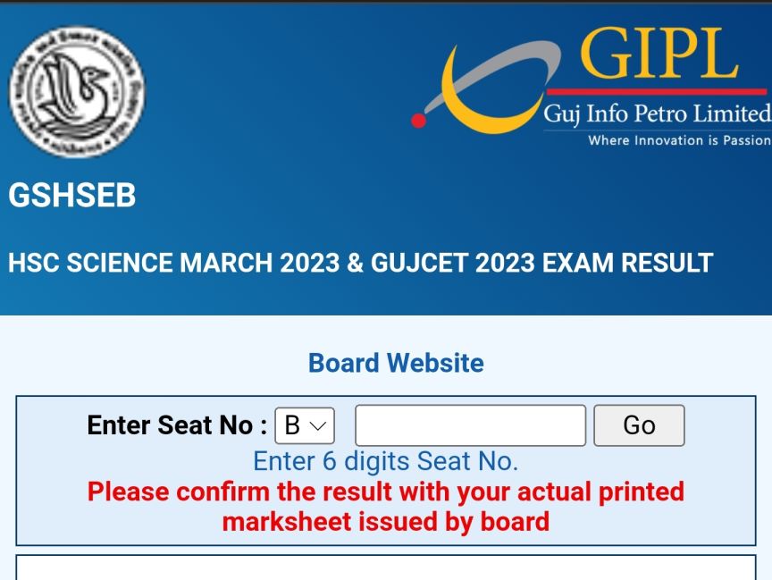 GUJCET Result 2024 Link (Out) 2024 CET Score Card