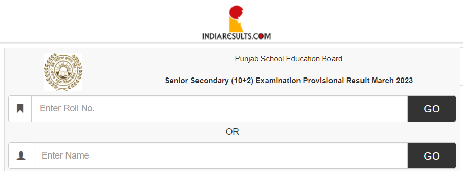 Indiaresults 2023 PSEB 12th Result link Name wise