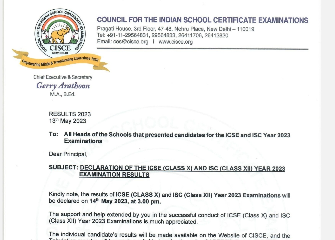ICSE 10th class result 2024 link check 10th marksheet results.cisce