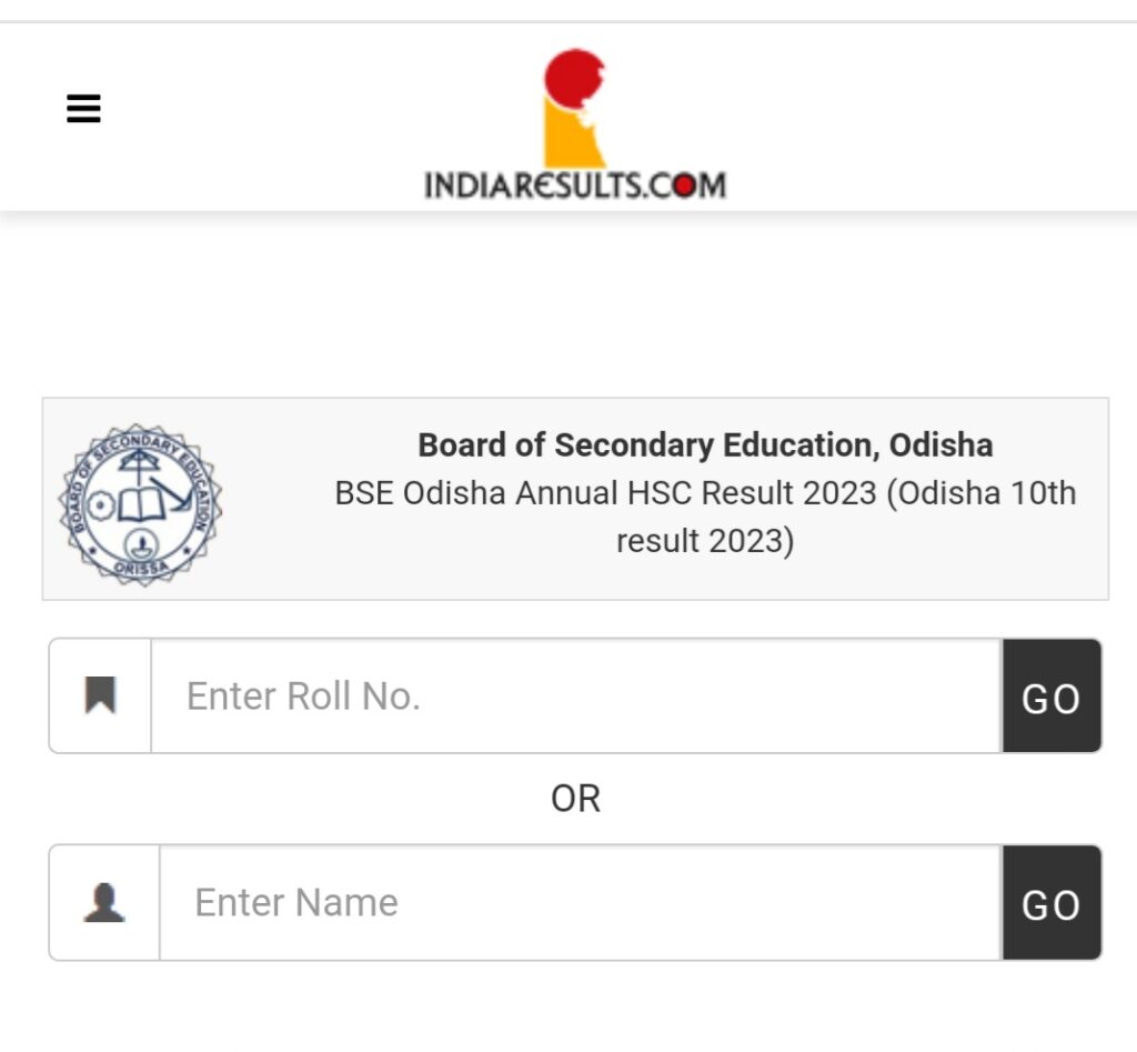 BSE Odisha 10th Class Result 2024 SA1 SA2 (link OUT) Name wise HSC