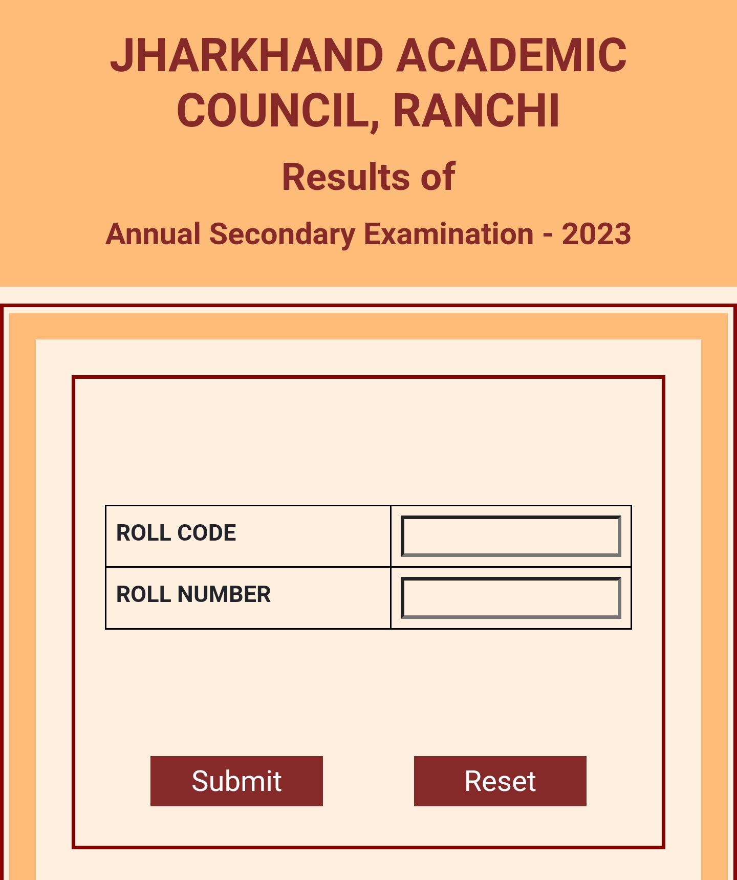 JAC 10th Result 2023 (link OUT) check online Matric Name
