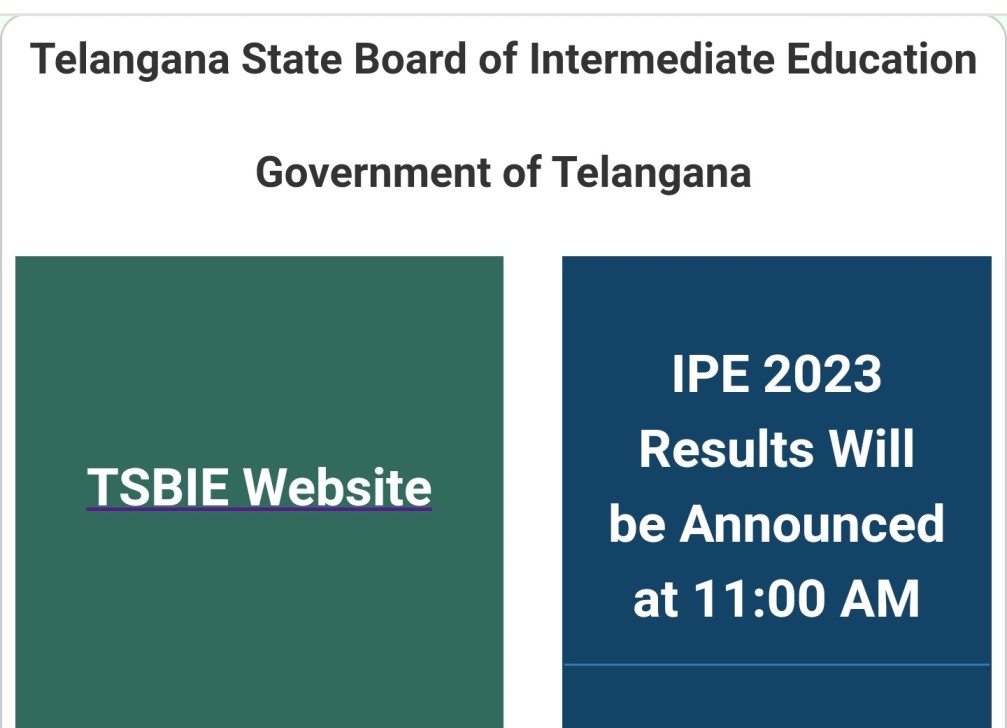 TS Inter 2nd year Result 2024 link (Out) Sr. Inter Marks Memo Download
