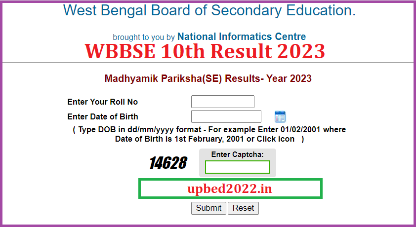 WB Madhyamik Result 2023 Link