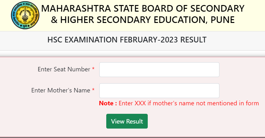 hsc.mahresults.org.in 2023 HSC Results Link