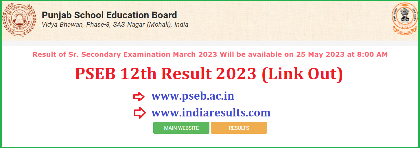 PSEB 12th Result 2024 Link (Out) www.pseb.ac.in 12th Result 2024 Punjab