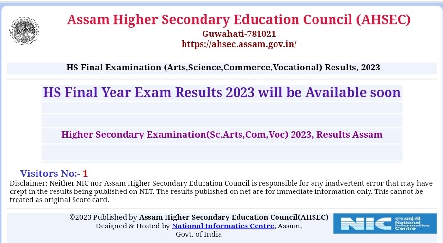 Assam HS Final Result 2024 direct Link (Out) resultsassam.nic.in SEBA