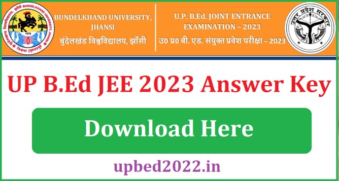 UP B.Ed JEE Answer Key 2023 Download Pdf