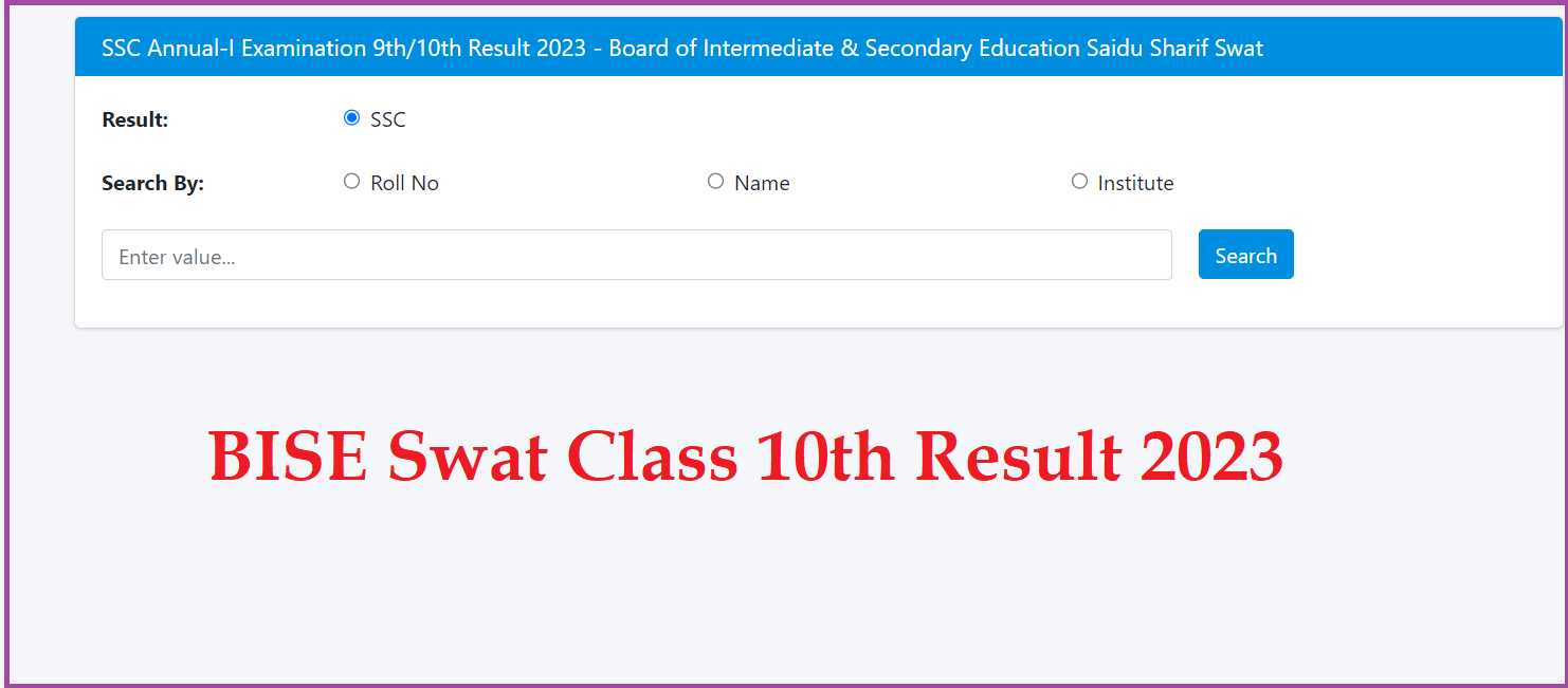 BISE Swat 10th Result 2024 Link (Out) check bisess.edu.pk 2024 9th 10th