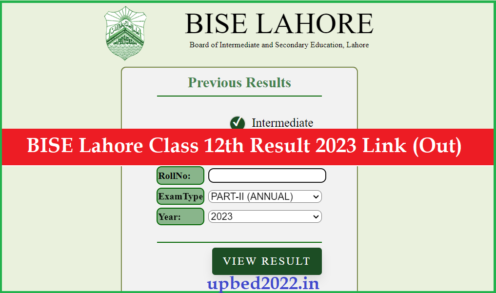 BISE Lahore 12th Class Result 2023 Link (Out)