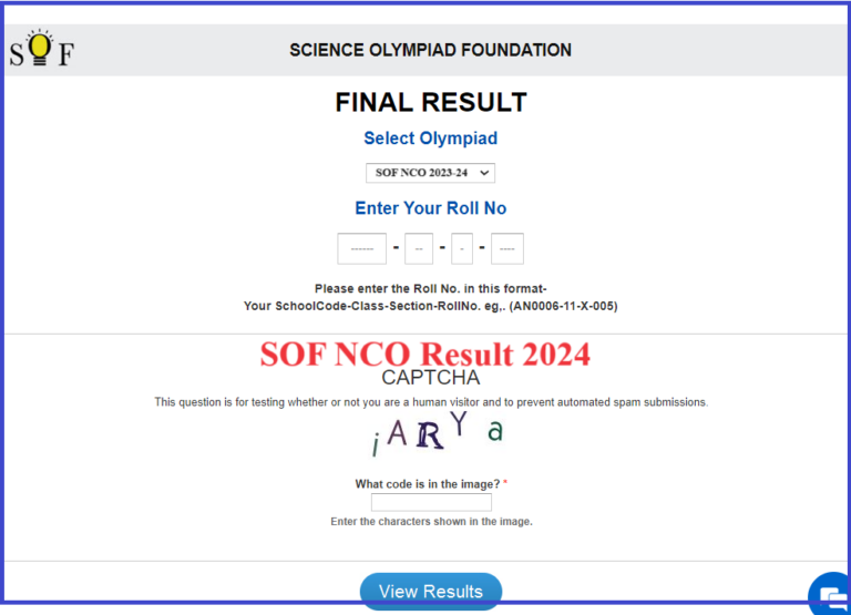 SOF NCO Results 2024 Link (Out) Download SOF NCO Scorecard 202324 at